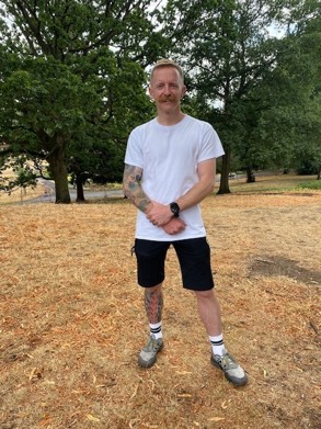 man stood in park