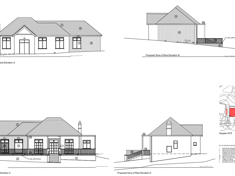 architects plans of proposals for park building