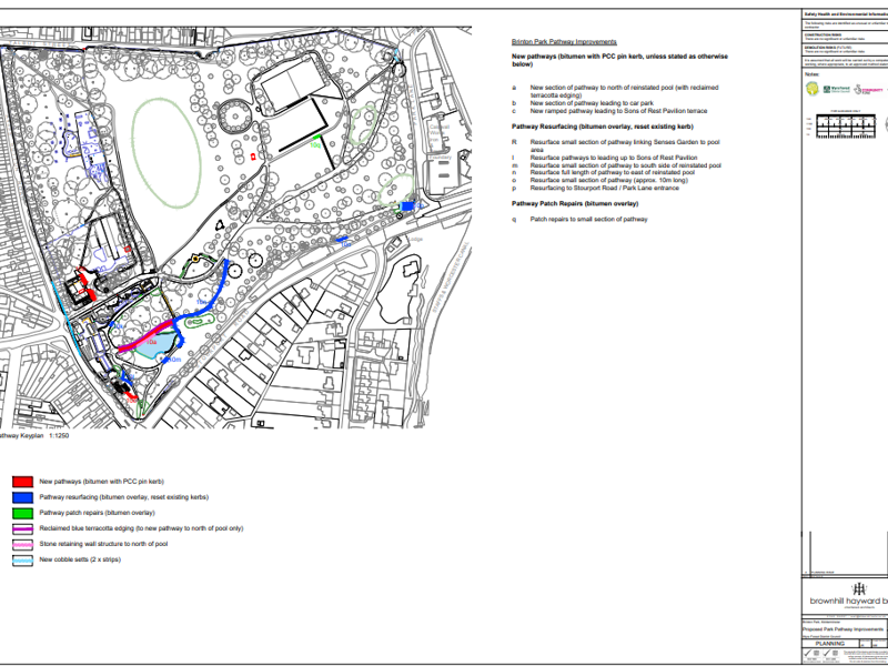 architects plans of proposals for park