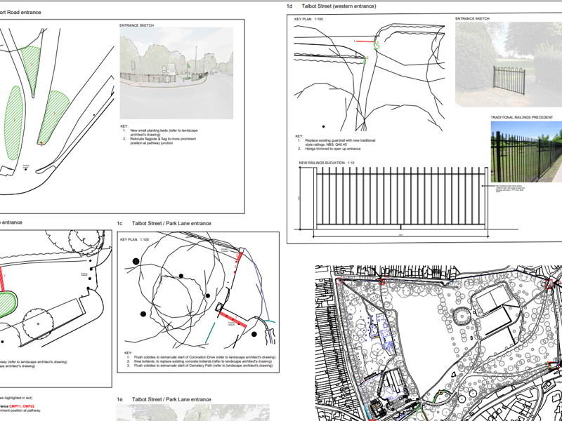 architects plans of proposals for park
